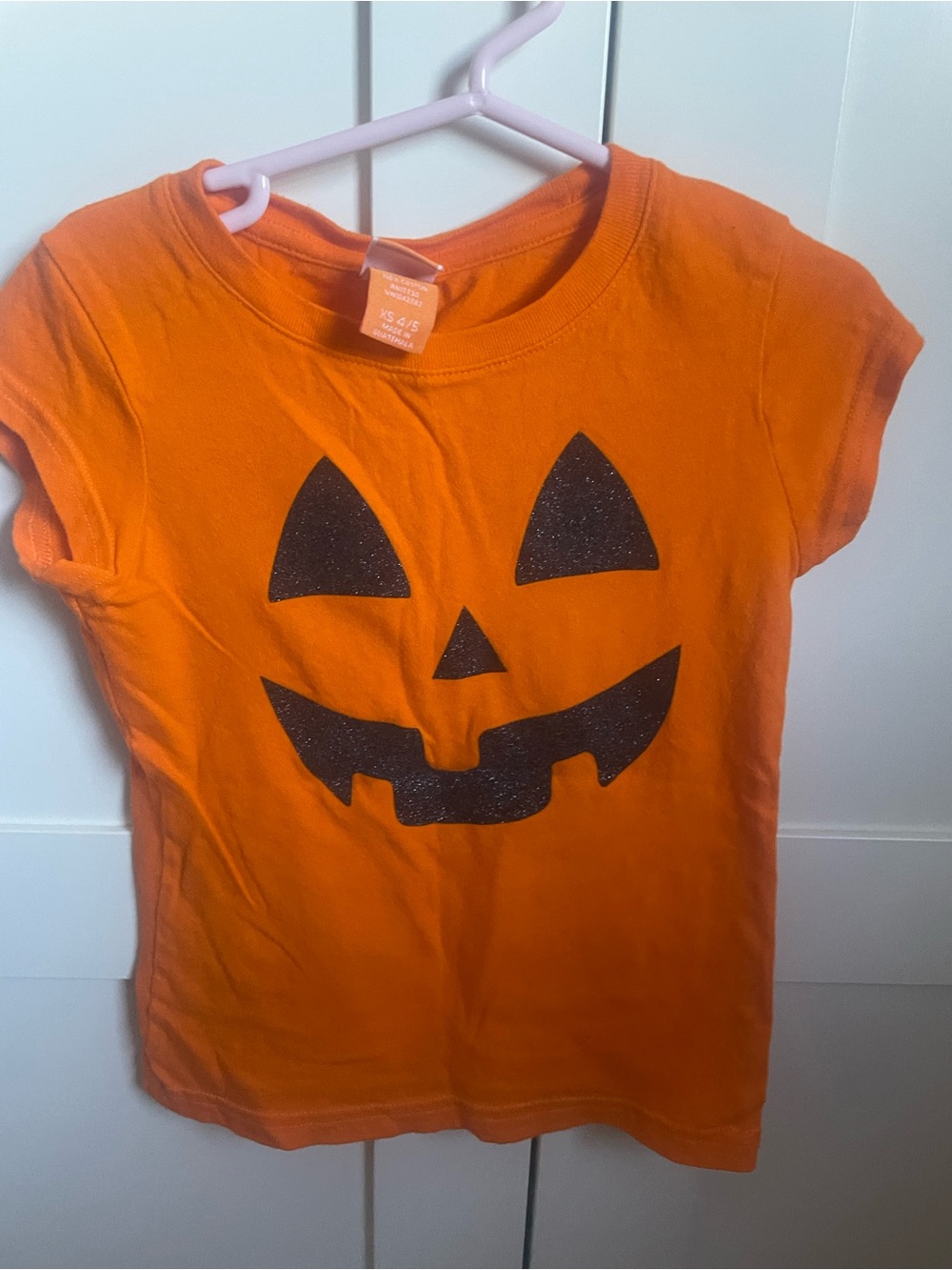 Halloween orange girls shirt 4/5yo